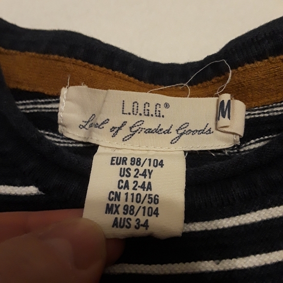 L.O.G.G by H&M striped kids sweater sz 2-4y - Picture 5 of 7